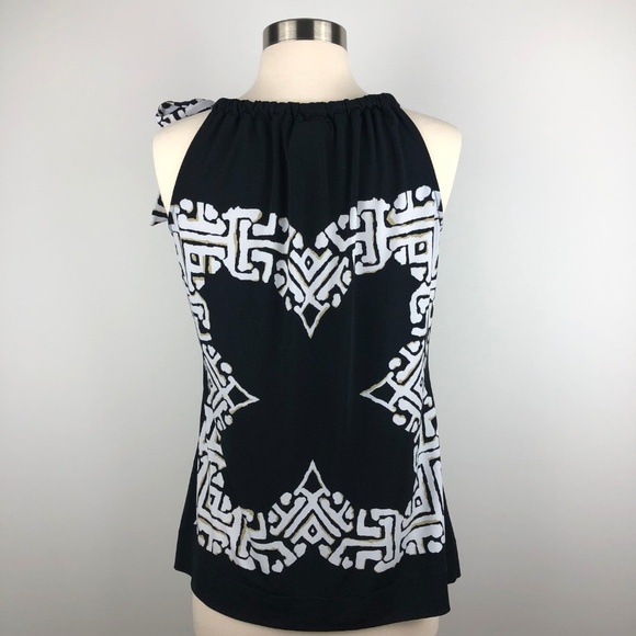 WHBM White House Black Market Bow Tie Top Small - Picture 3 of 8